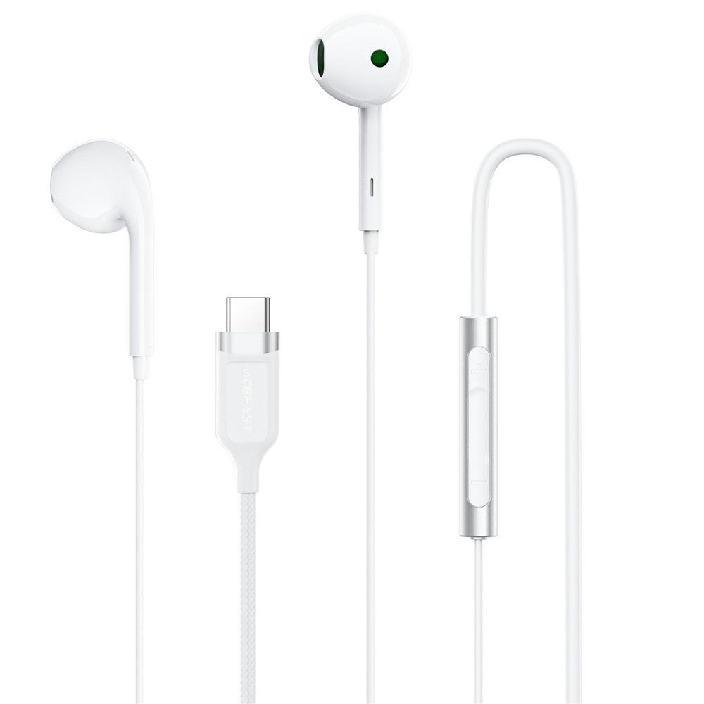 Handsfree USB-C Acefast L7, Alb