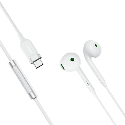 Handsfree USB-C Acefast L7, Alb