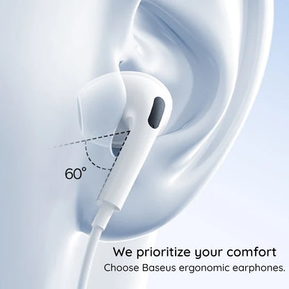 Handsfree USB-C Baseus Encok CZ19, Alb A00182201213-00