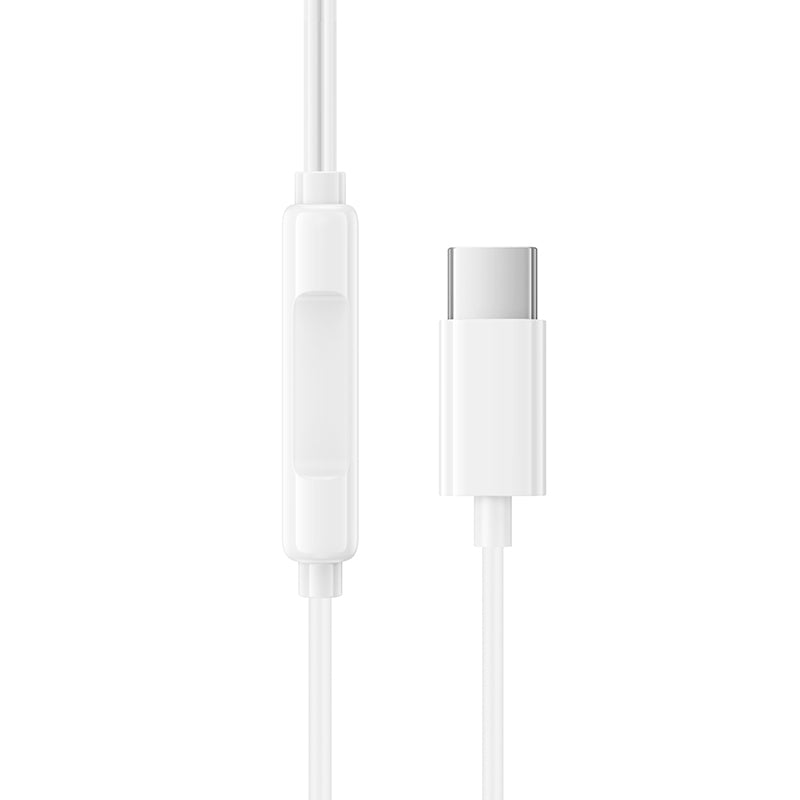 Handsfree USB-C Borofone BM100 Fuente, Alb