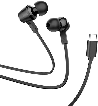 Handsfree USB-C HOCO M86, Negru