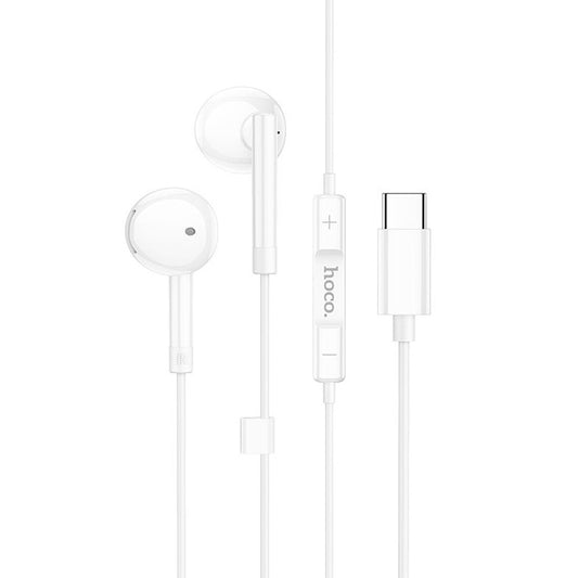 Handsfree USB-C HOCO M95, Alb
