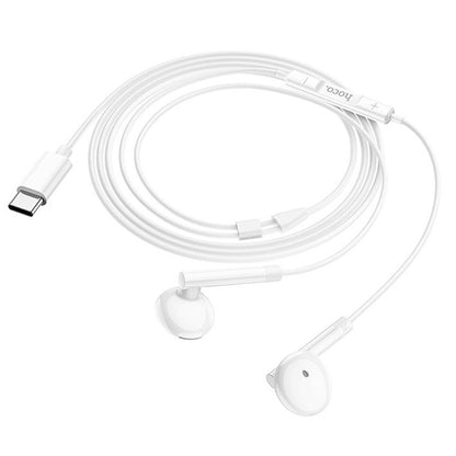 Handsfree USB-C HOCO M95, Alb