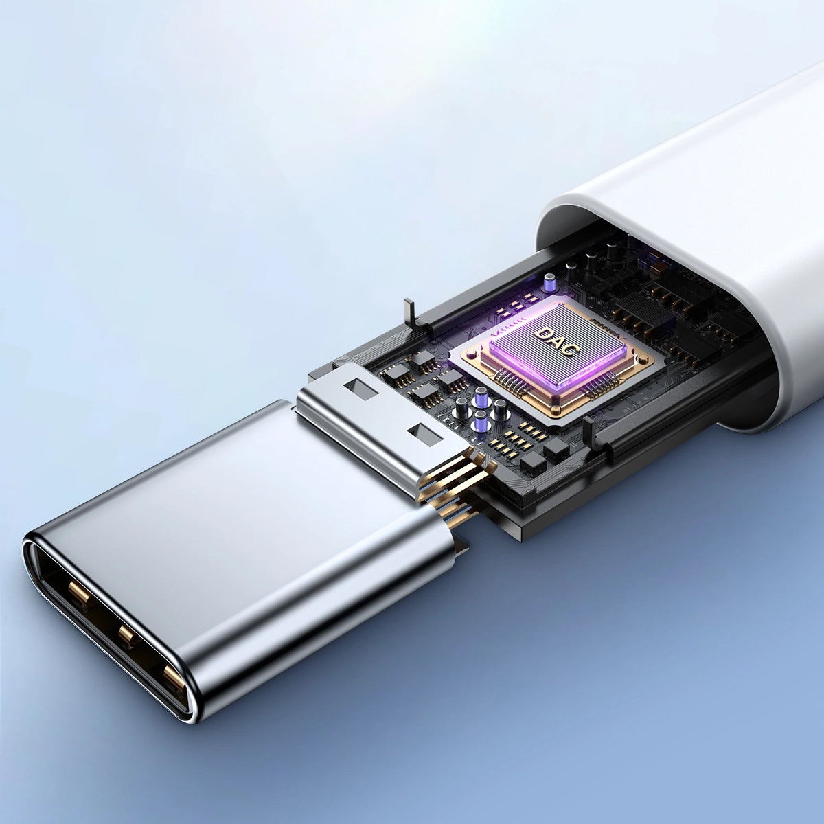 Handsfree USB-C Joyroom JR-EC05, Alb