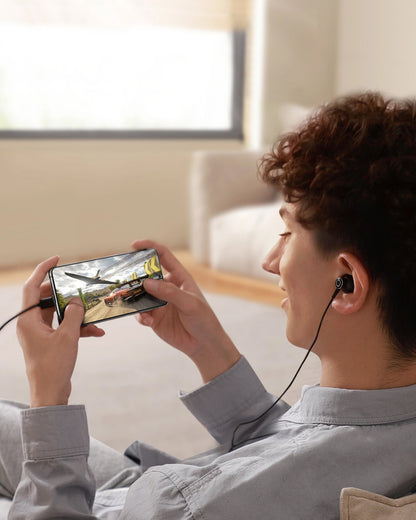 Handsfree USB-C Joyroom JR-EC07, Negru