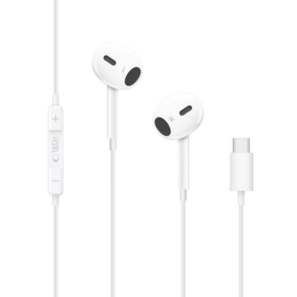 Handsfree USB-C Tech-Protect Ultraboost Core G2, Alb