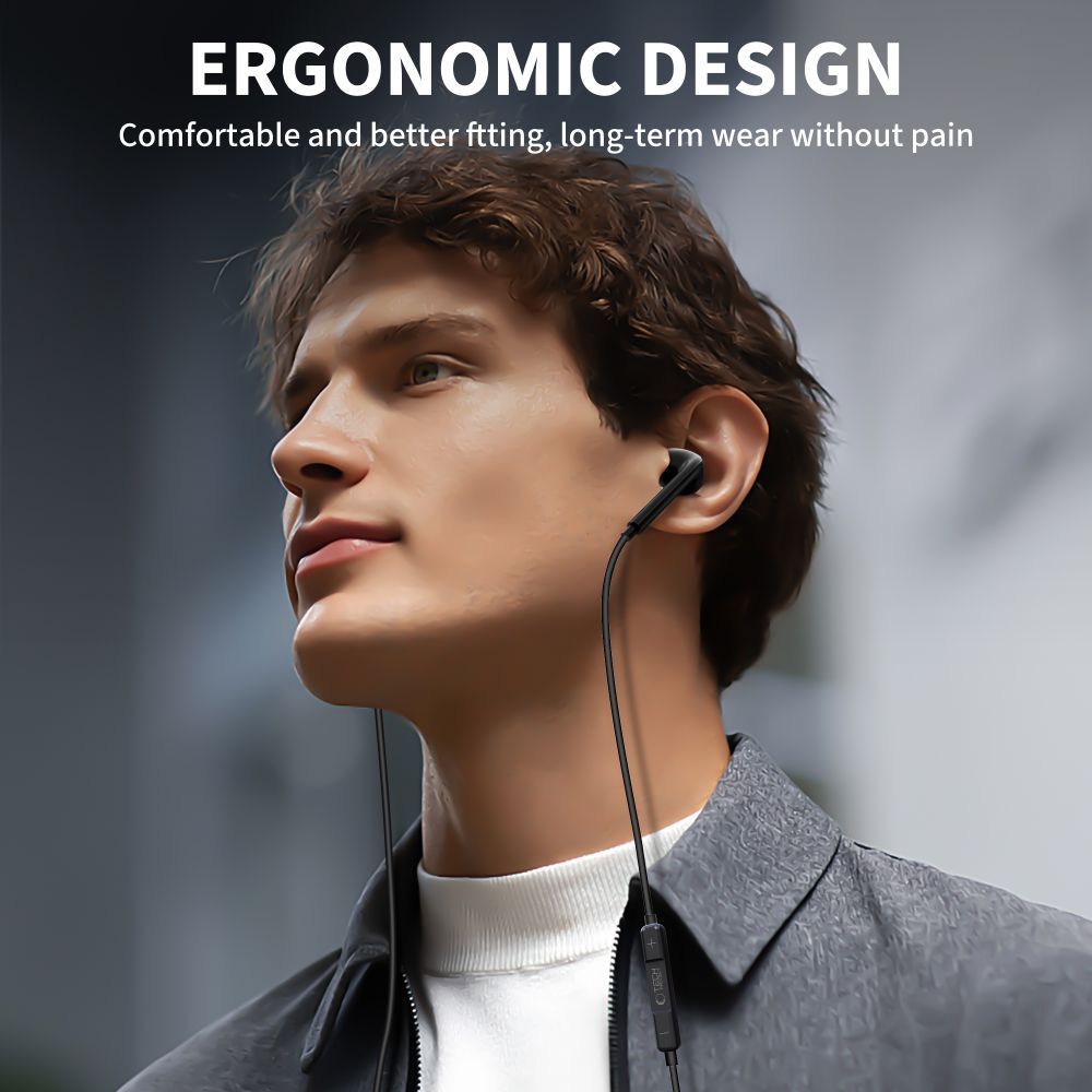 Handsfree USB-C Tech-Protect Ultraboost Core G2, Negru