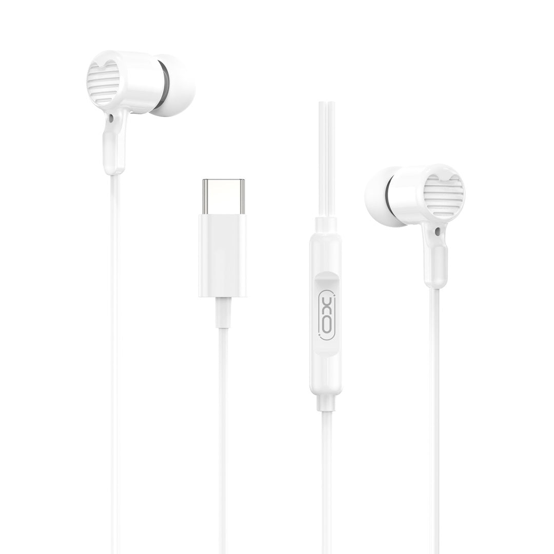 Handsfree USB-C XO Design EP81, Alb