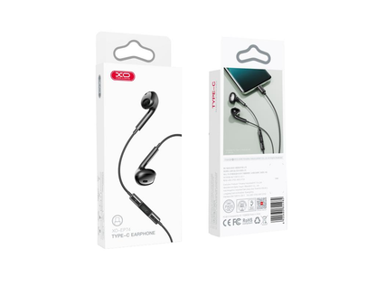Handsfree USB-C XO Design EP74, Negru