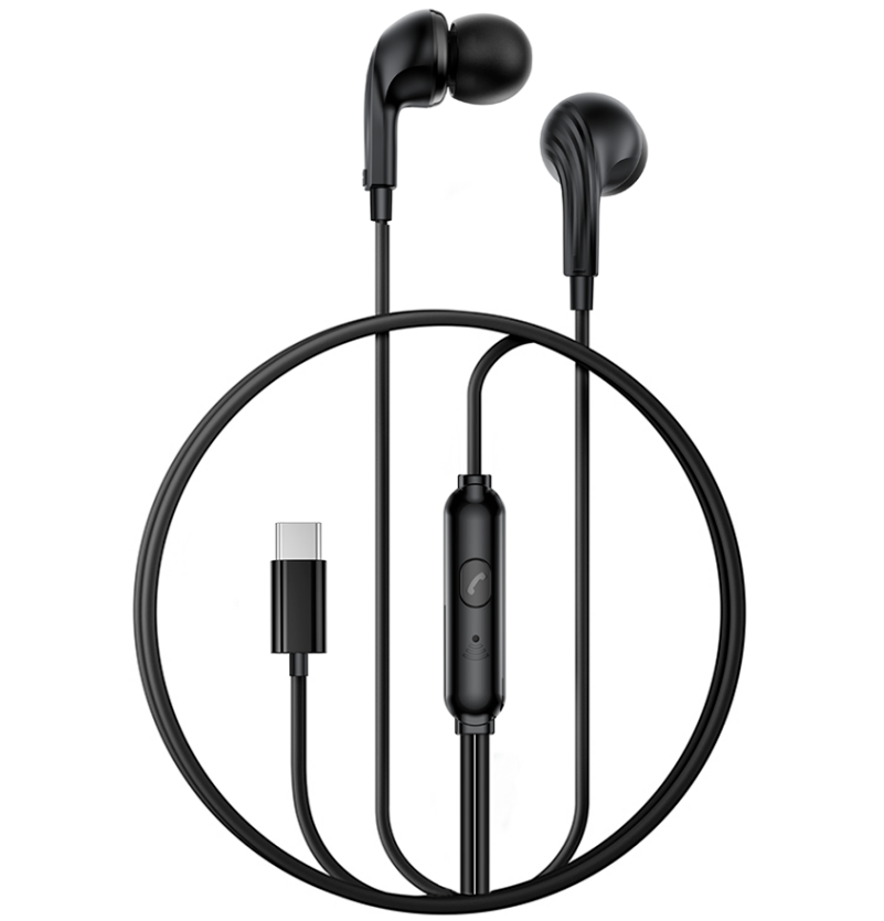 Handsfree USB-C XO Design EP82, Negru
