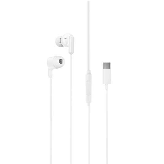 Handsfree USB-C XO Design EP84, Alb