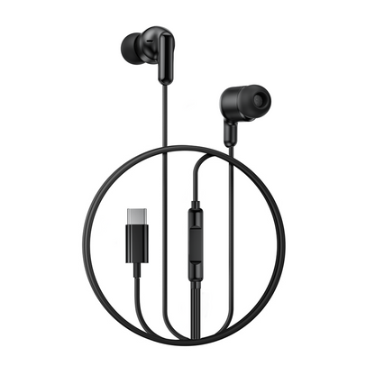 Handsfree USB-C XO Design EP84, Negru
