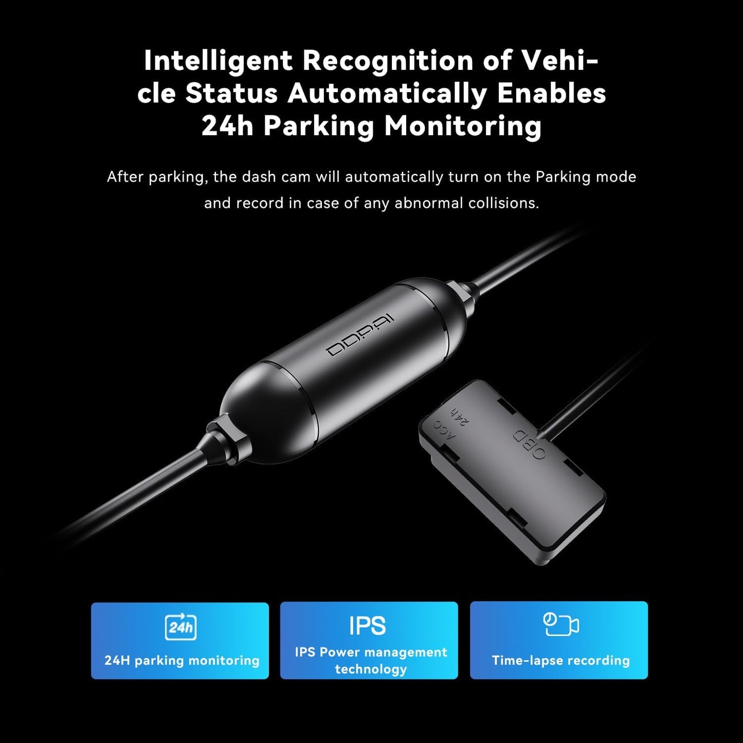 Hardwire OBD DDPAI DC001 pentru Camera E3 / Mini5 / N1 Dual / N3 / N3 Pro / N5 Dual / Z40 / Z50