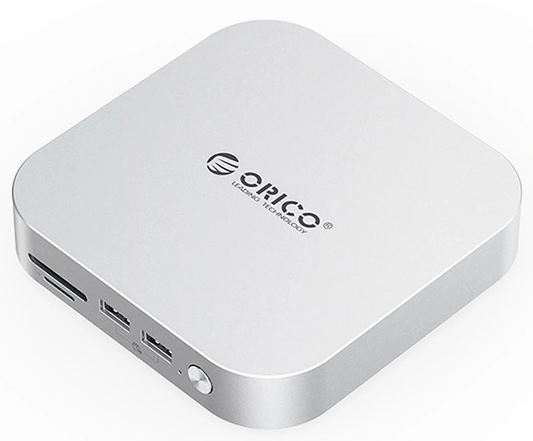 Hub Multifunctional Orico MiniLink M49P pentru Apple Mac Mini M4, 9in1, Argintiu