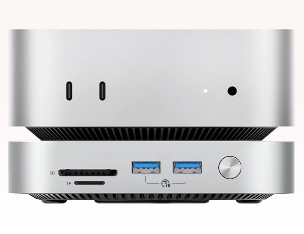Hub Multifunctional Orico MiniLink M49P pentru Apple Mac Mini M4, 9in1, Argintiu