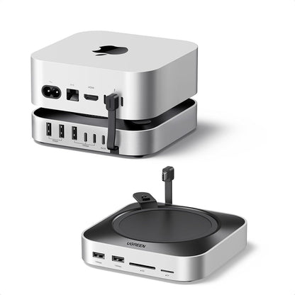Hub Multifunctional UGREEN CM841A (95094) pentru Apple Mac Mini M4 / Pro, 10in1, Gri