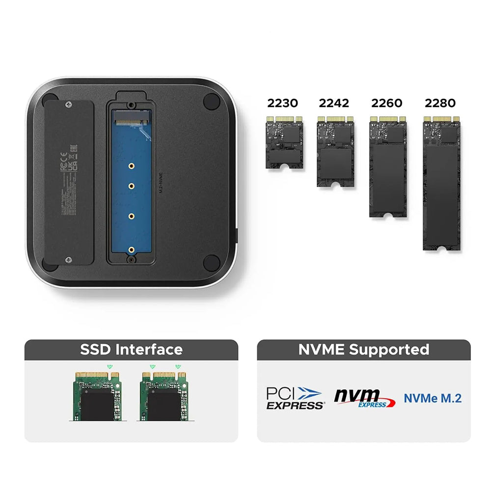 Hub Multifunctional GREEN CM841 (65487) pentru Apple Mac Mini M4, Negru