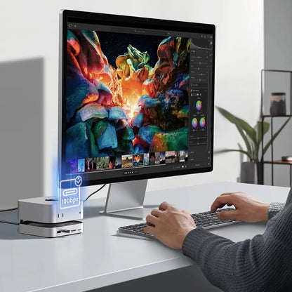 Hub Multifunctional GREEN CM841 (65487) pentru Apple Mac Mini M4, Negru