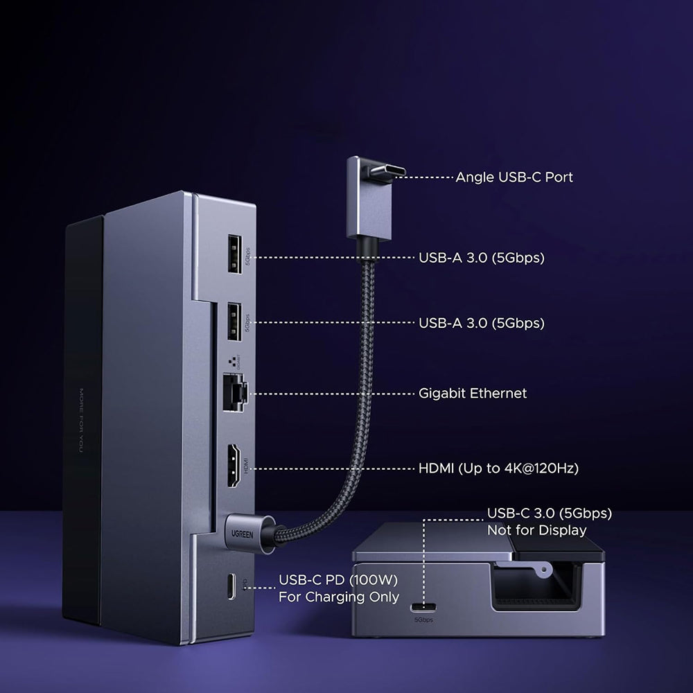 Hub Suport UGREEN 75126 pentru Consola Portabila, Gri