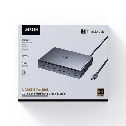 Hub Thunderbolt UGREEN U712, 10in1, Gri