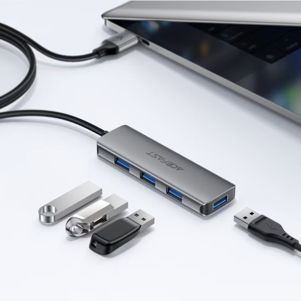 Hub USB Acefast J17, 4in1, Gri