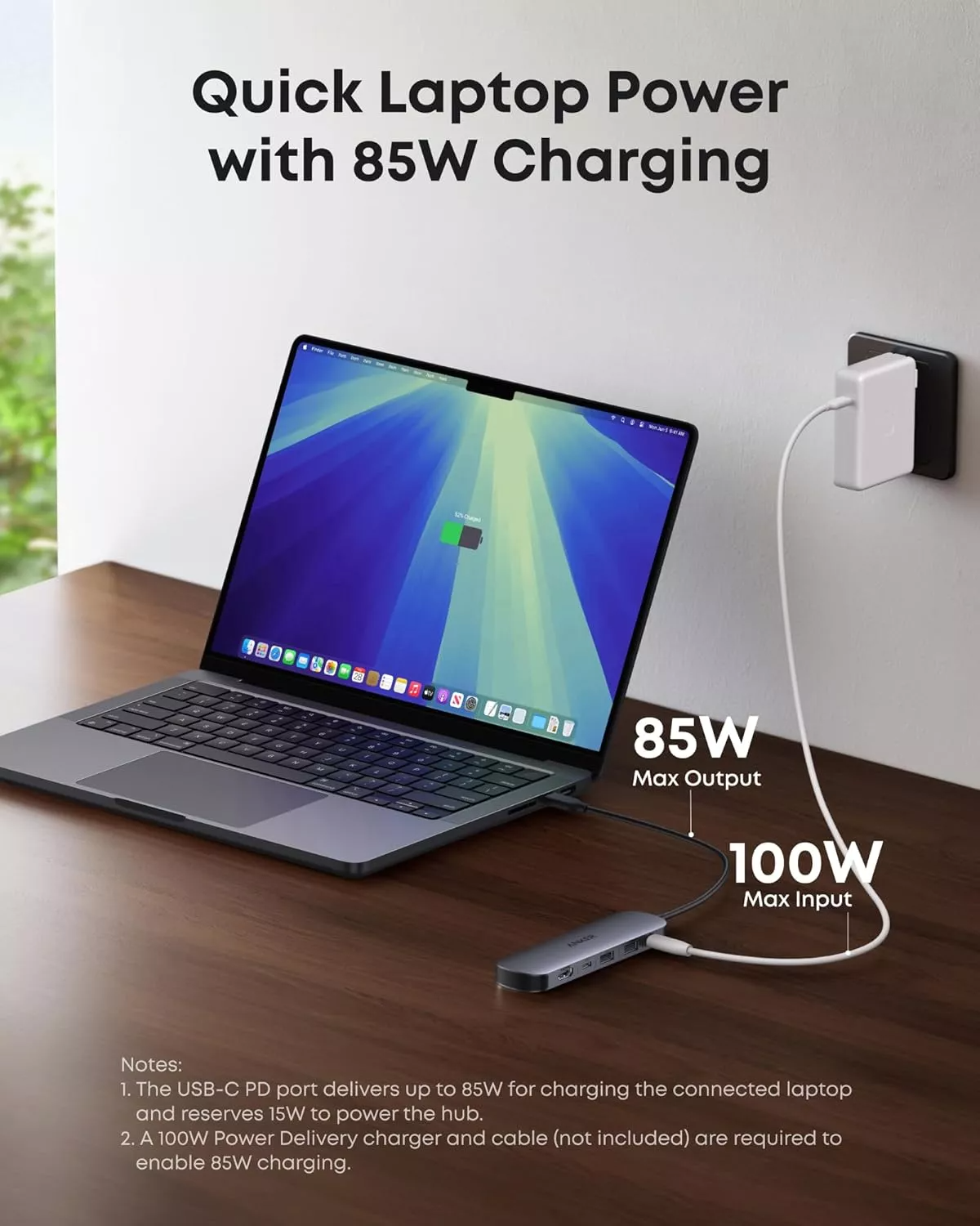 Hub USB-C Anker, 2 x USB-A 3.0 - 2 x USB-C - 1 x HDMI - 1 x SD - 1 x microSD, Gri A83D2HA1
