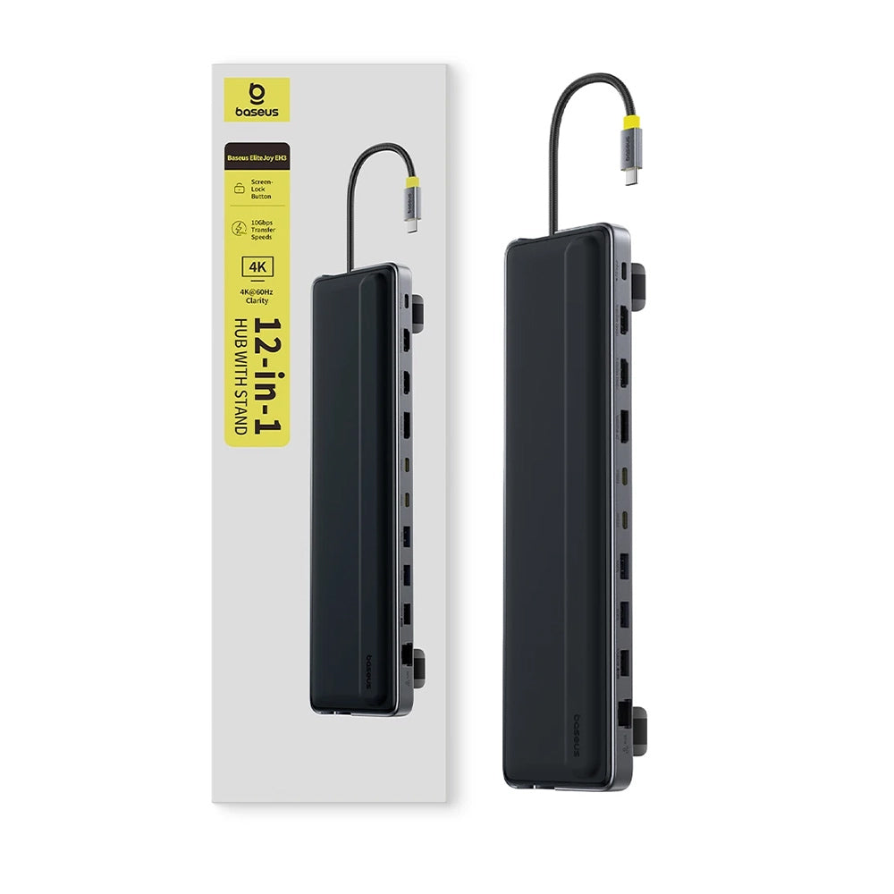 Hub USB-C Baseus EliteJoy EH3, 12in1, Gri B00051300111-00