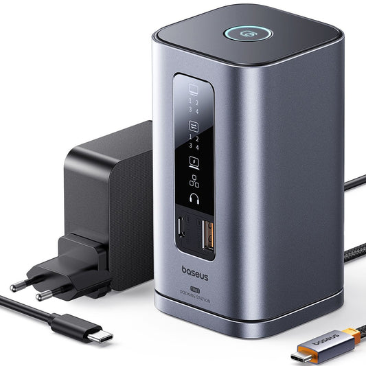 Hub USB-C Baseus Spacemate, 11in1, Gri B0112701