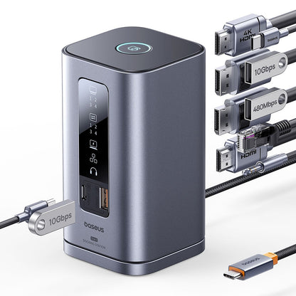 Hub Multifunctional Baseus Spacemate, 11in1, Gri B0112701