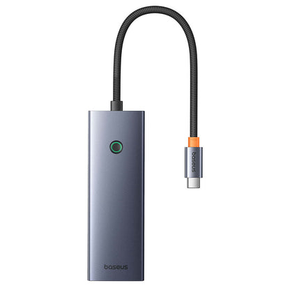Hub USB-C Baseus UltraJoy, 3 x USB-A 3.0 - 1 x USB-C - 1 x HDMI - 1 x SD - 1 x microSD, Gri B00052803811-00