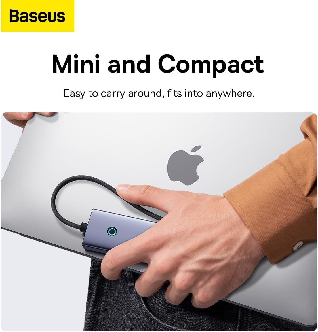 Hub USB-C Baseus UltraJoy, 4 x USB-A 3.0 - 1 x USB-C - 1 x HDMI, Gri B00052807813-01