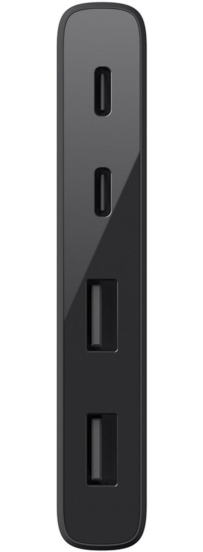 Hub USB-C Belkin Mini, 2 x USB-A 3.1 - 2 x USB-C, Negru F4U090btBLK