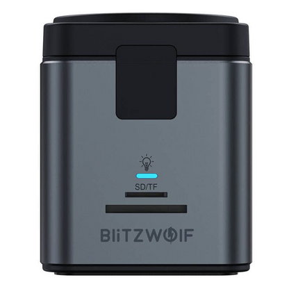 Hub USB-C cu Incarcare Wireless QI BlitzWolf BW-TH17, 9in1, Negru