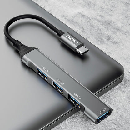 Hub USB-C Dudao A16T, 1 x USB-A 3.0 - 3 x USB-A, Negru