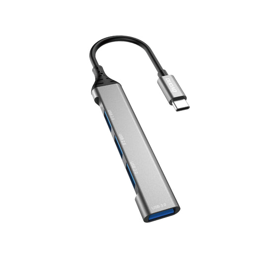Hub USB-C Dudao A16T, 1 x USB-A 3.0 - 3 x USB-A, Negru