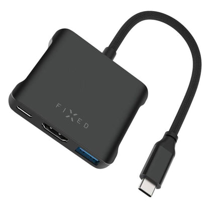 Hub USB-C Fixed Quadri, 5in1, Negru