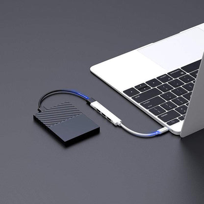 Hub USB-C HAVIT HB41, 4in1, Argintiu