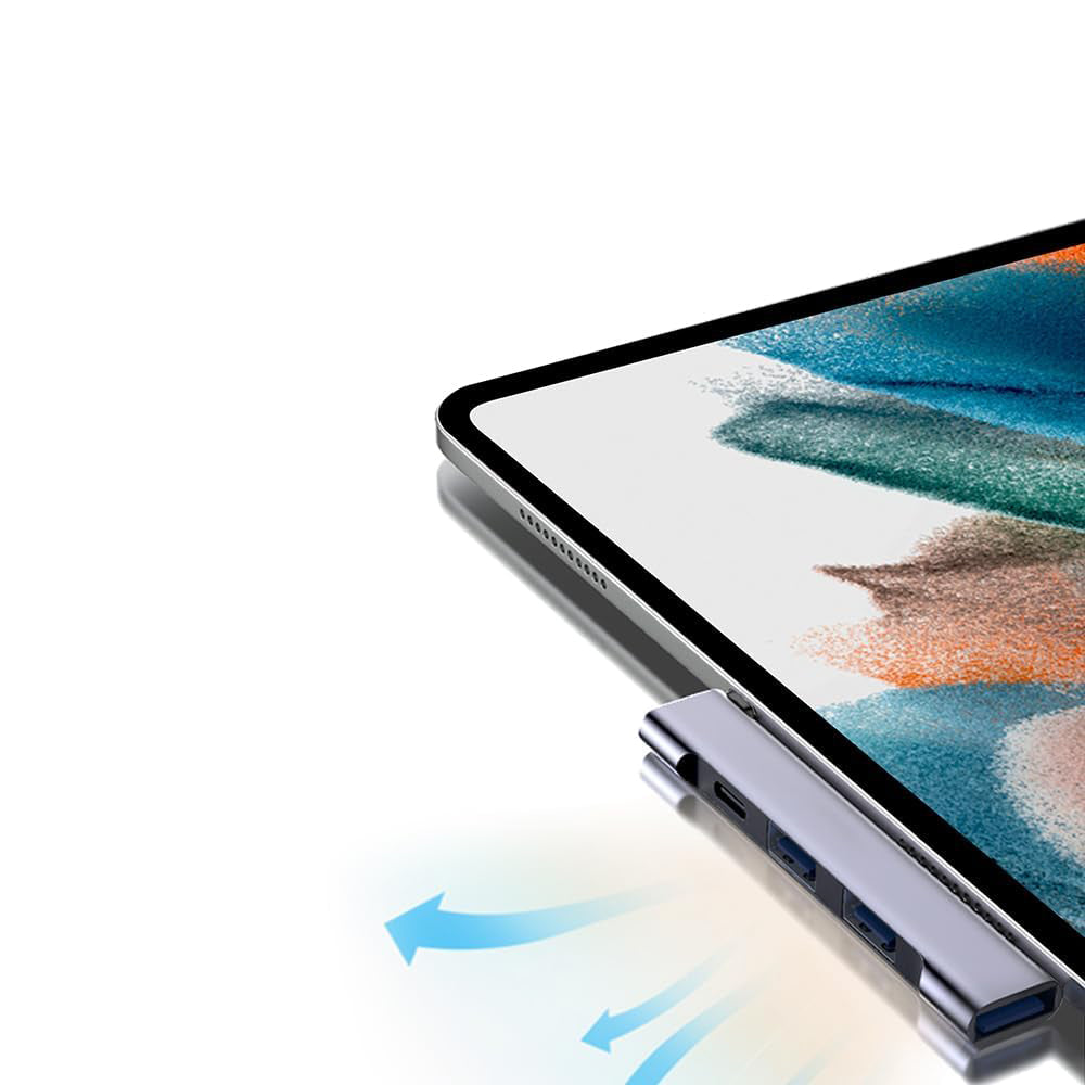 Hub USB-C Techsuit H12 ZenithDock, 4in1, Gri