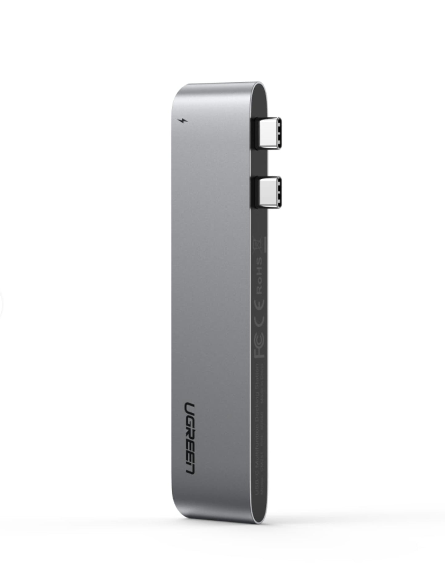 Hub USB-C UGREEN CM251 pentru Apple MacBook Pro / Air, 3 x USB-A 3.0 - 1 x USB-C - 1 x SD - 1 x microSD, Gri