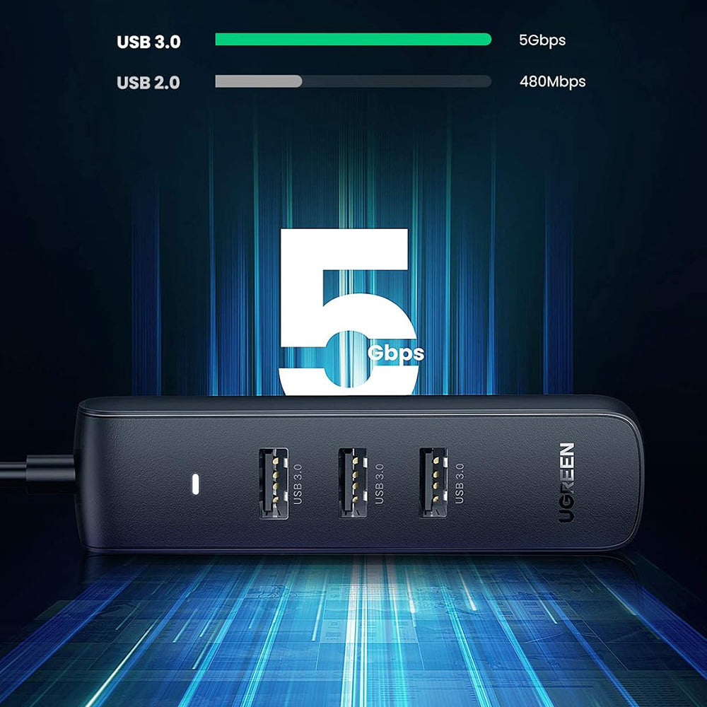 Hub USB-C UGREEN CM416 (10916), 4 x USB-A 3.0, Negru