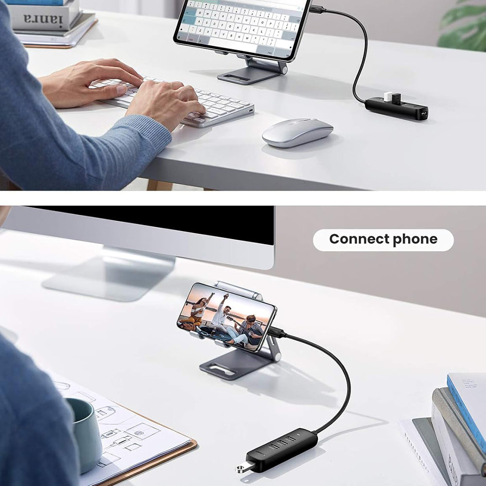 Hub USB-C UGREEN CM416 (10916), 4 x USB-A 3.0, Negru
