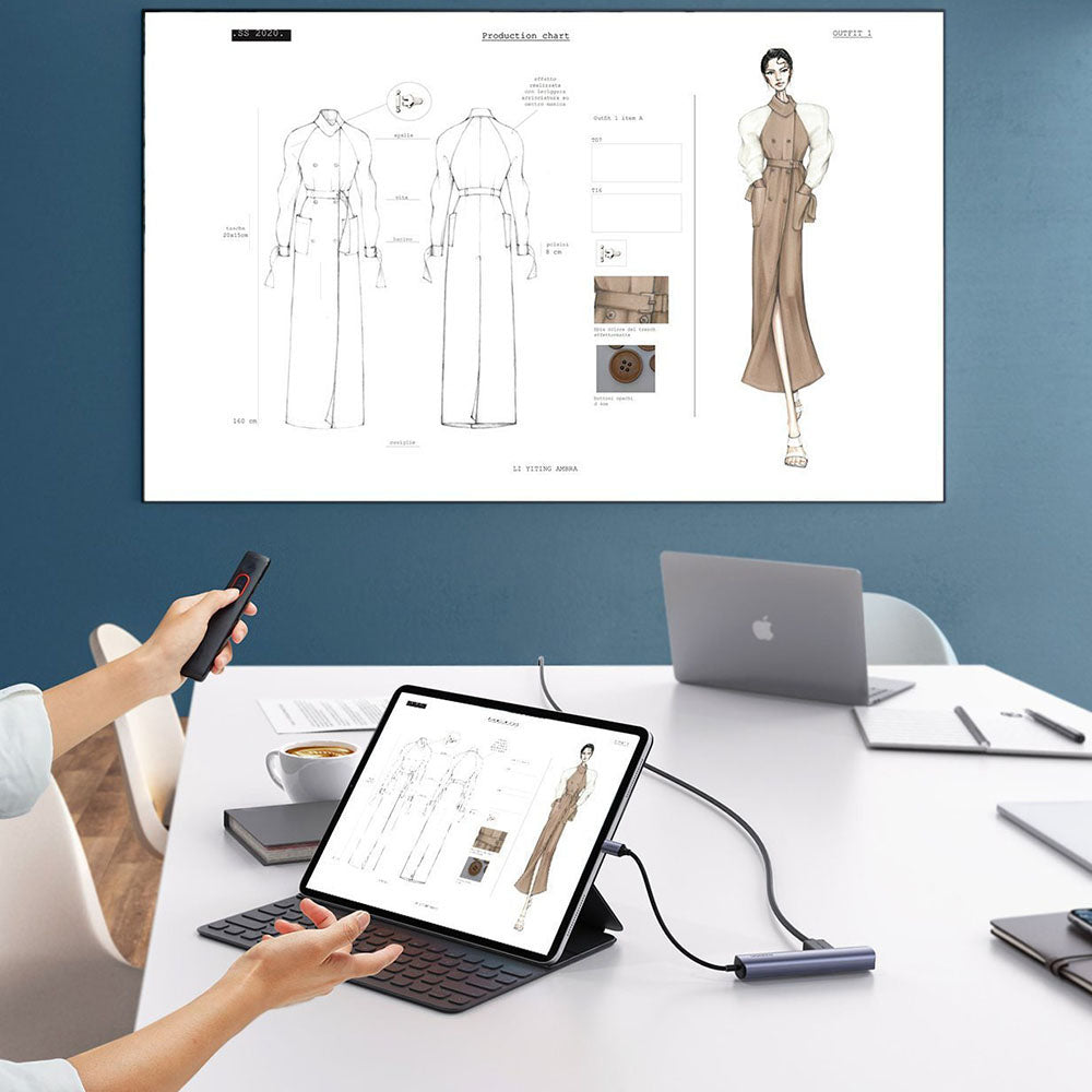 Hub USB-C UGREEN CM418 (10919), 2 x USB-A 3.0 - 1 x USB-C - 1 x HDMI - 1 x RJ45, Gri