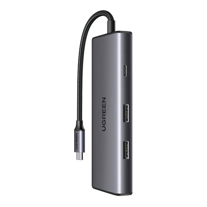 Hub USB-C UGREEN CM498 (15531), 2 x USB-A 3.2 - 2 x USB-C - 1 x HDMI - 1 x SD - 1 x microSD, Gri