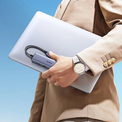 Hub USB-C UGREEN CM511 (20956A), 3 x USB-A 3.0 - 1 x HDMI - 1 x SD - 1 x microSD, Gri