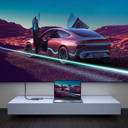 Hub USB-C UGREEN CM511 (60384), 2 x USB-A 3.0 - 1 x USB-C - 1 x HDMI - 1 x SD - 1 x microSD, Gri