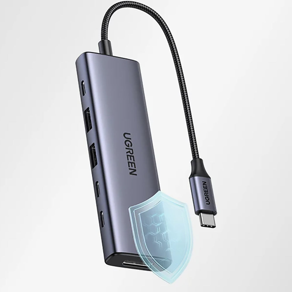 Hub USB-C UGREEN CM511 (75586), 6in1, Gri