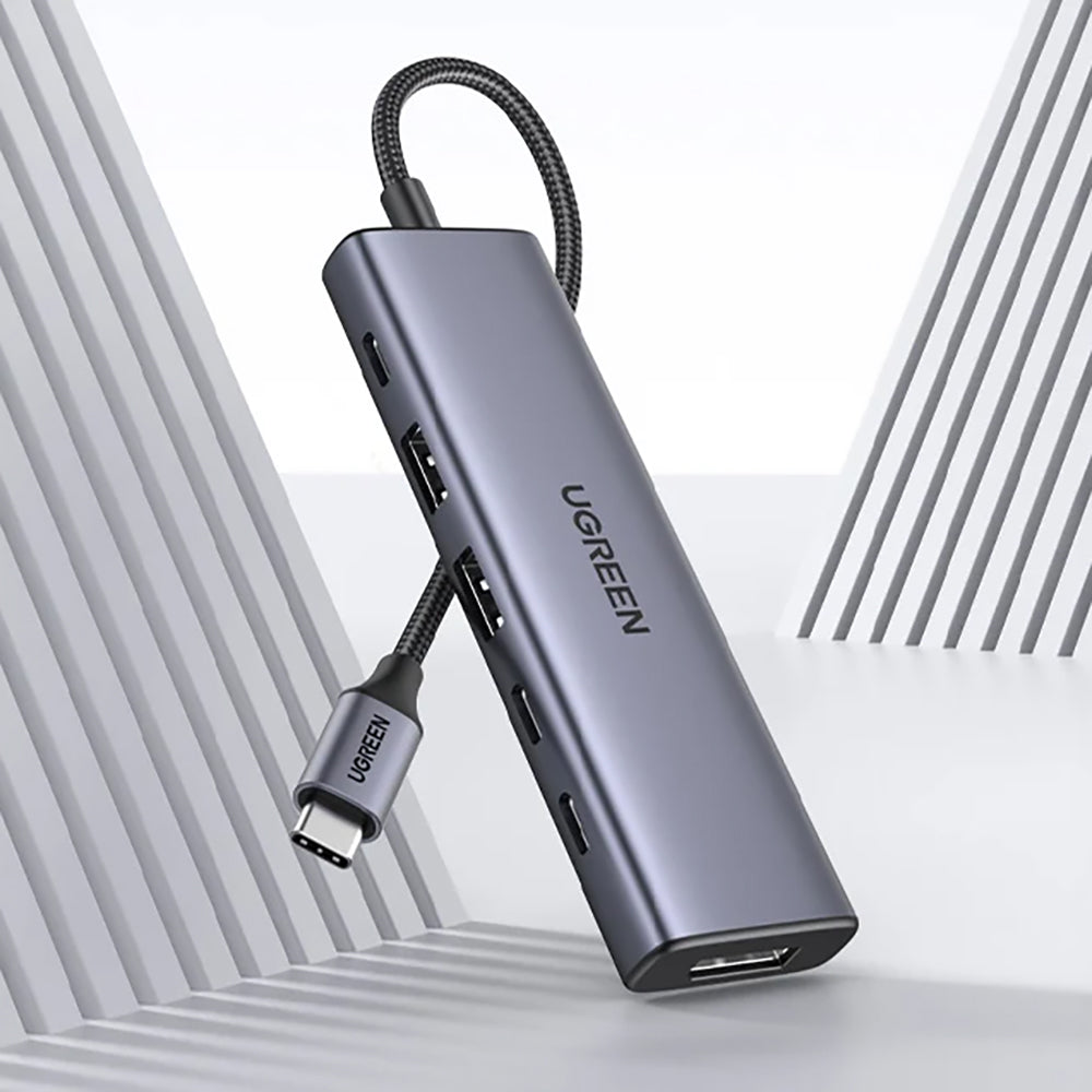 Hub USB-C UGREEN CM511 (75586), 6in1, Gri