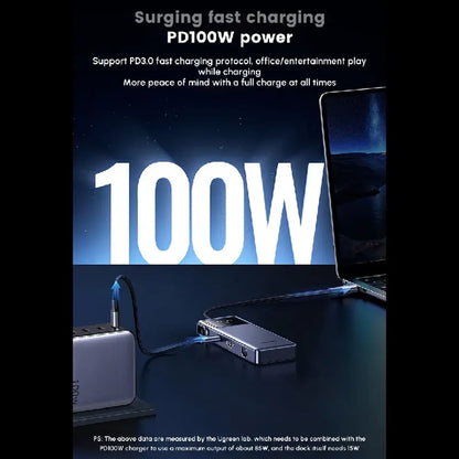 Hub USB-C UGREEN CM888 (45155) Uno, 6in1, Gri