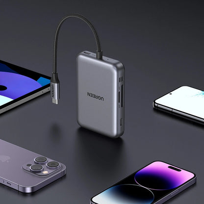 Hub USB-C UGREEN CM896 (65759), 7in1, Gri