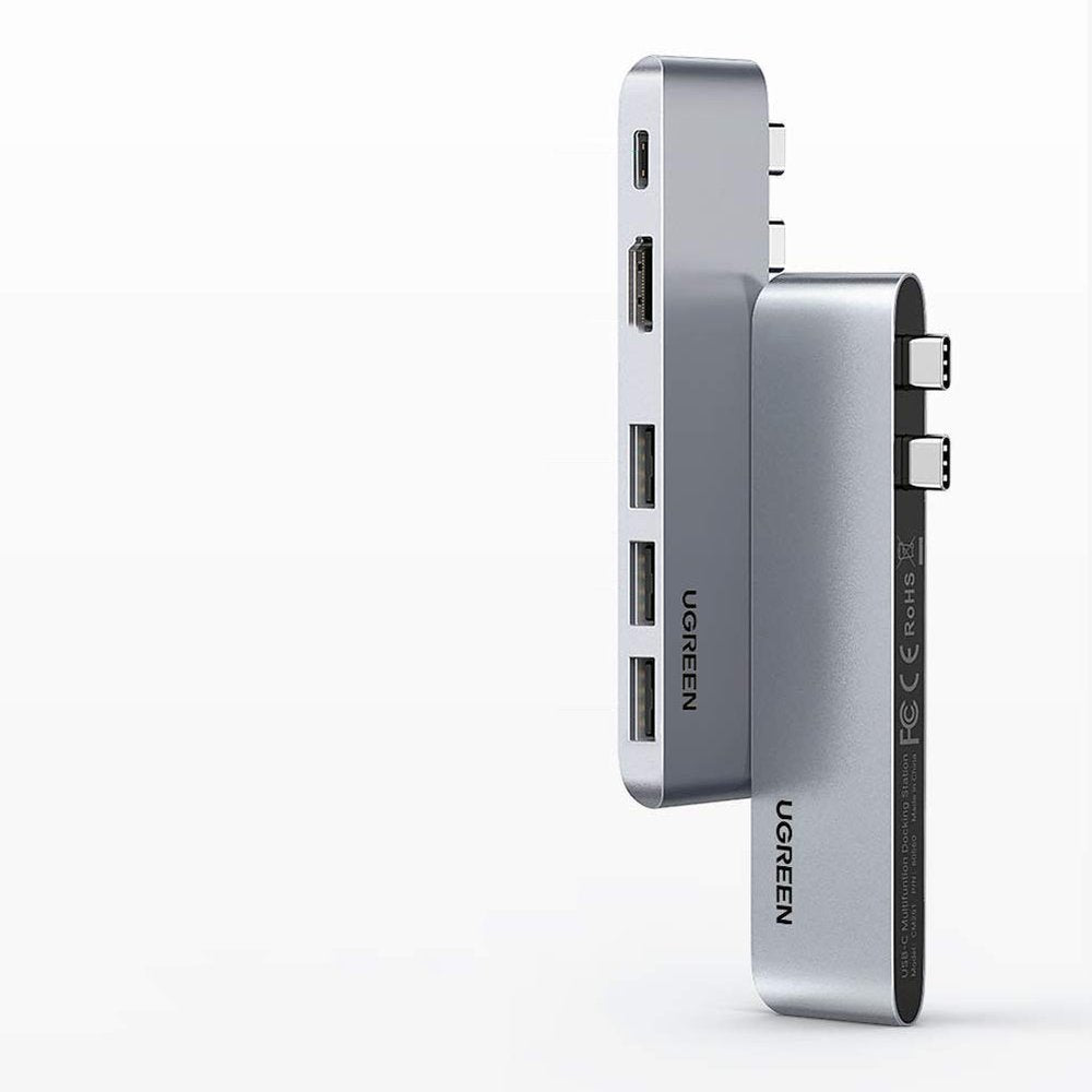 Hub USB-C UGREEN pentru Apple MacBook Pro / Air Series, 3 x USB-A 3.0 - 1 x USB-C - 1 x HDMI, Gri